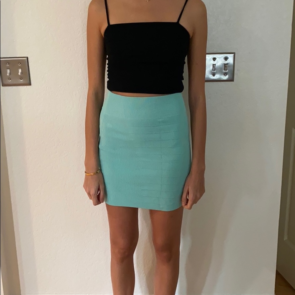 Turquoise skirt
